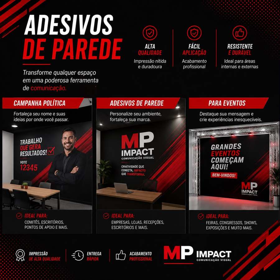 Adesivos de parede personalizados MP Impact