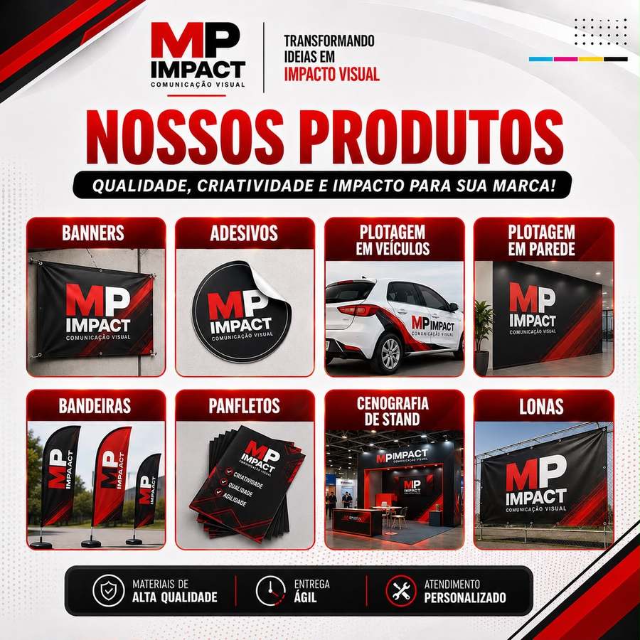 Linha completa de produtos MP Impact